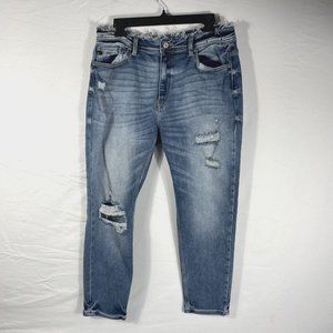 KanCan Jeans Women's Size 30 Distressed Estilo Cut 39184 Medium Wash
